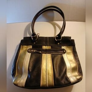 Tignanello Leather Metallic Handbag